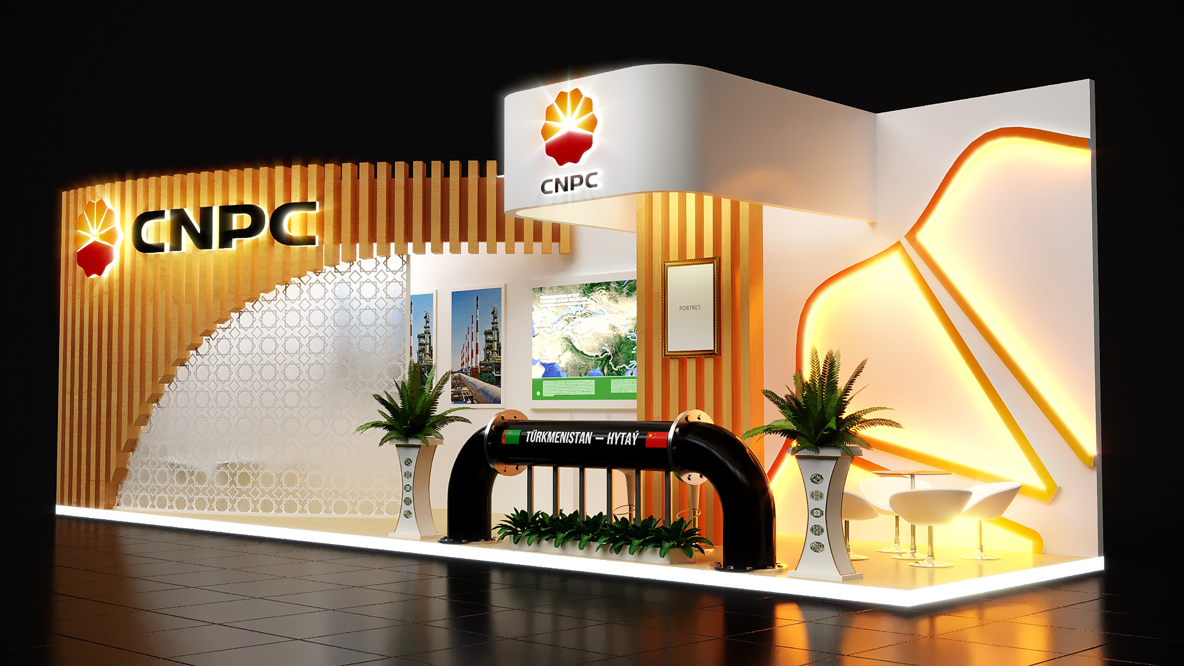 Construction of exhibition stands